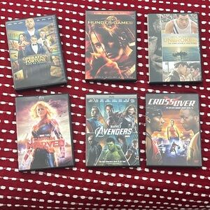Collection of 6 Action and Adventure DVDs